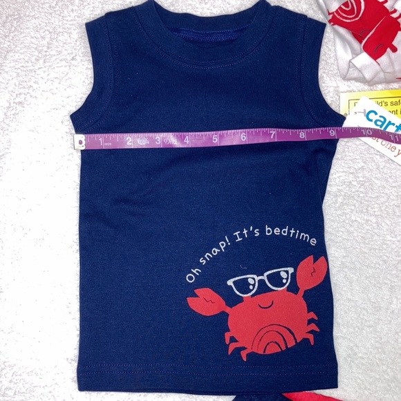 NWT carters crab summer pajamas 12m - Picture 5 of 10